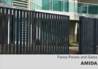 Modern Vertical Pickets Fence - Amida