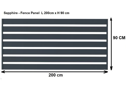 SAPPHIRE - Fence Panel (Height: 0.9 m)