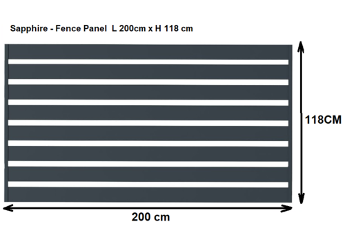 SAPPHIRE - Fence Panel (Height: 1.2 m)