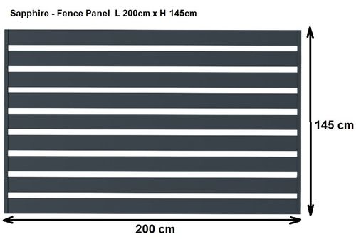 SAPPHIRE - Fence Panel (Height: 1.5 m)